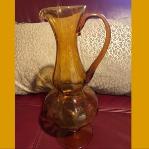 🧡ANTIQUE UNIQUE GLASS VASE/PITCHER 🧡